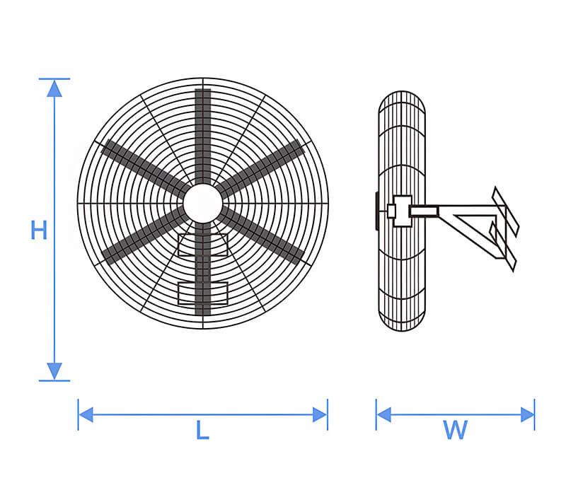 HVLS-Industrial-Wall-Mounted-Fan-With-Remote