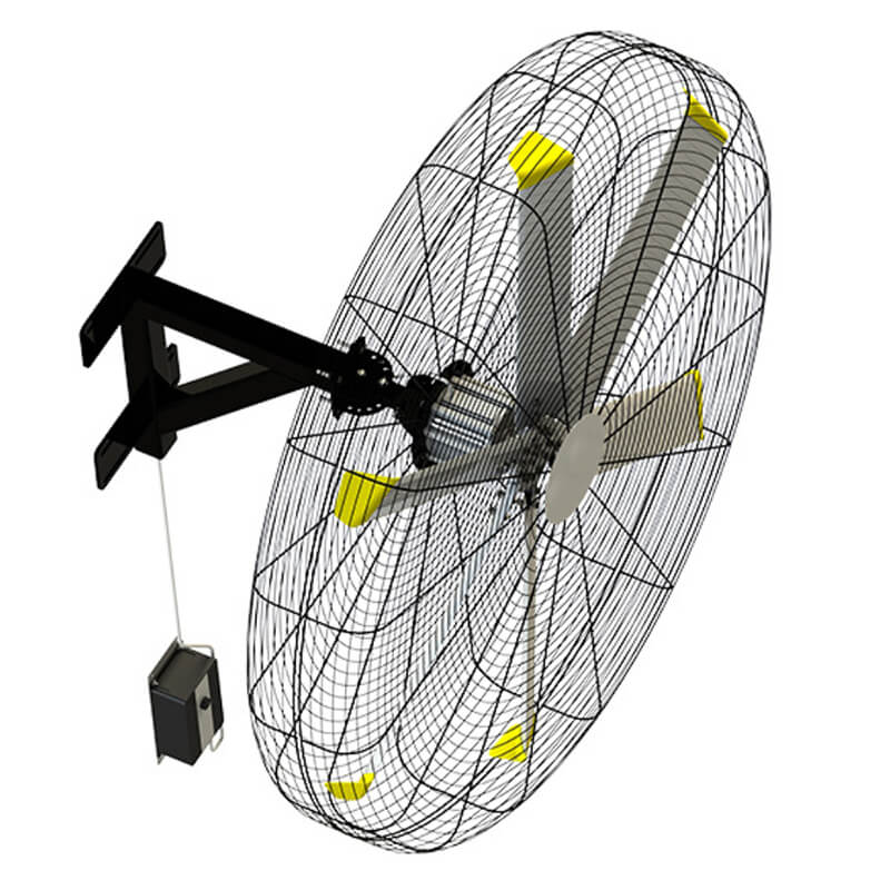 HVLS Industrial Wall Mounted Fan With Remote-2