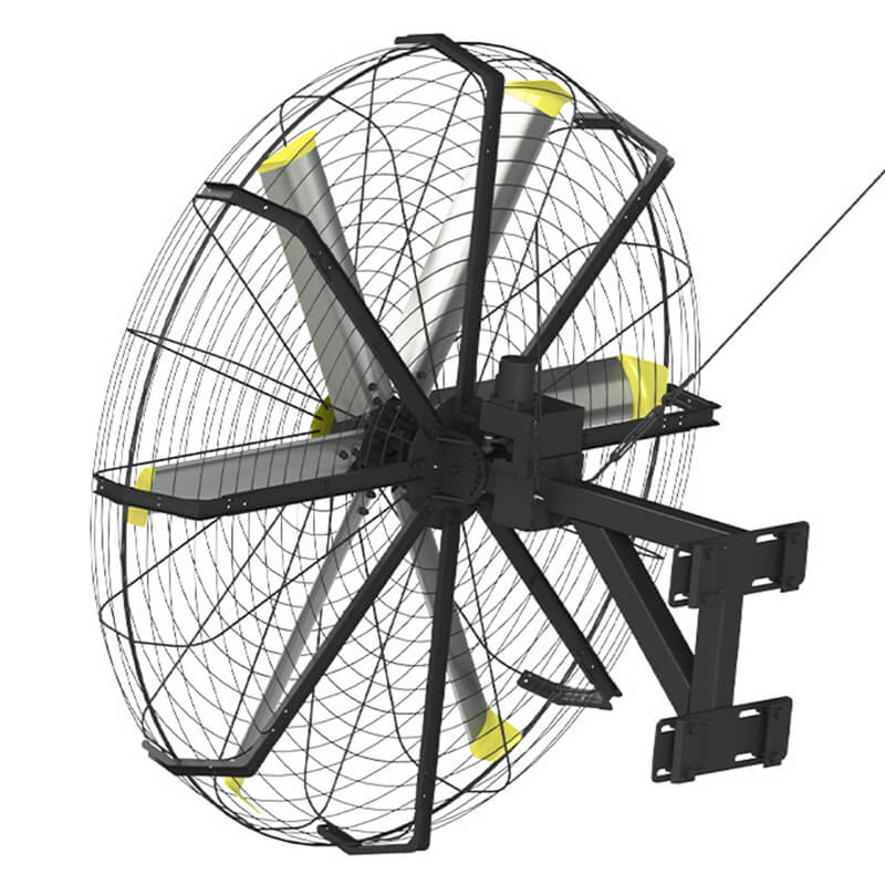 HVLS Industrial Wall Mounted Fan With Remote-3