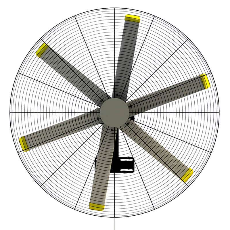 HVLS Industrial Wall Mounted Fan With Remote-4