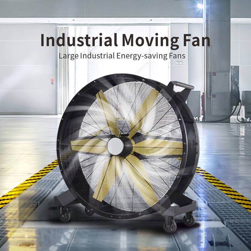 Large Heavy Duty Mobile Industrial Drum Fan-1