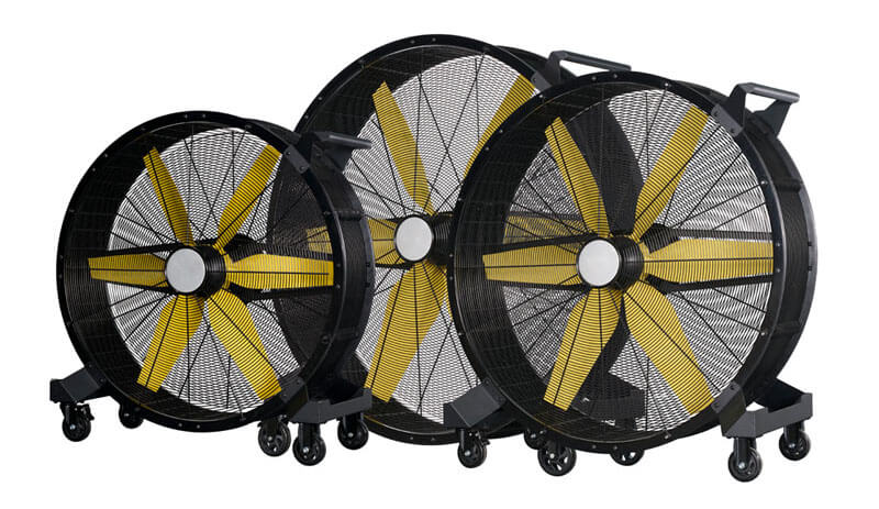 Large Heavy Duty Mobile Industrial Drum Fan