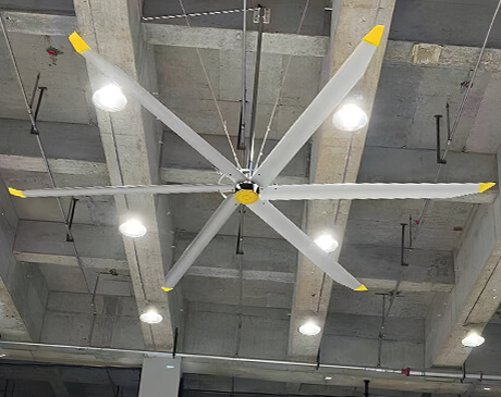 The difference between HVLS ceiling fan PMSM motor and reducer motor